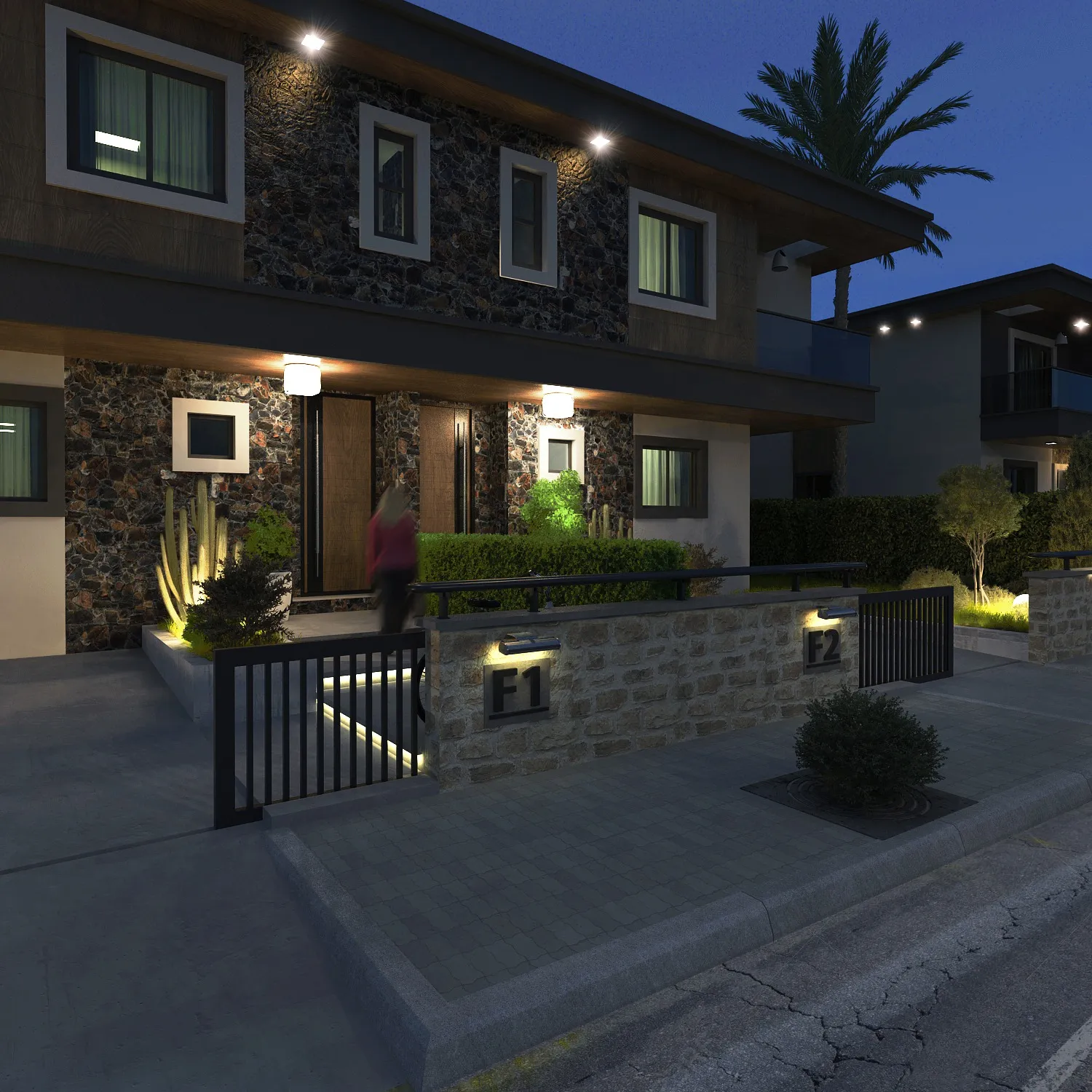 Hill Garden Projesi dış cephe tasarımı